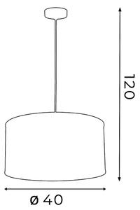 Lampadario FELIX 1xE27/60W/230V nero