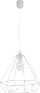 Lampadario ALMA 1xE27/60W/230V bianco