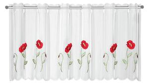 Tenda sottile bianca 155x45 cm Poppies – Sehlbach