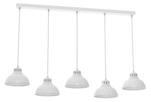 Lampadario a sospensione con filo SVEN 5xE27/15W/230V bianco