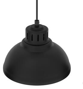 Lampadario a sospensione con filo SVEN 5xE27/15W/230V nero