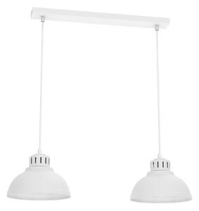 Lampadario a sospensione con filo SVEN 2xE27/15W/230V bianco