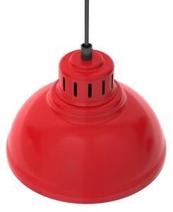Lampadario a sospensione con filo SVEN 4xE27/15W/230V rosso