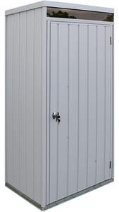 Armadio da Esterno 1 Porta 77x98,1x196 cm in Acciaio Zincato Grigio