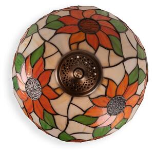 Brilagi - Lampada da tavolo in vetro stile Tiffany SUNFLOWER 1xE27/60W/230V
