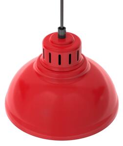 Lampadario a sospensione con filo SVEN 3xE27/15W/230V rosso