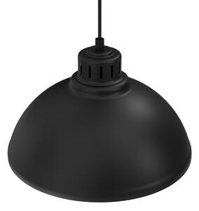 Lampadario a sospensione con filo SVEN 1xE27/15W/230V nero/oro