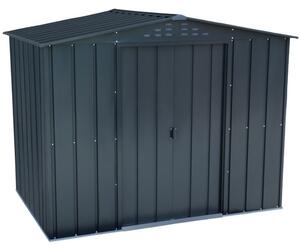 Casetta Box da Giardino 183x261,6x204,5 cm in Metallo Antracite