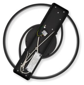 Brilagi - Plafoniera LED dimmerabile TWIRL LED/38W/230V nera + telecomando