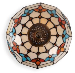 Brilagi - Lampada da tavolo in vetro Tiffany MIRABELLA 1xE27/60W/230V + 1xE14/40W