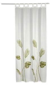 Tenda sottile bianca/verde in voile 135x245 cm – Sehlbach