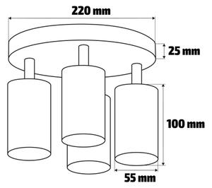 Brilagi - Luce Spot da bagno SELE AQUA 4xGU10/30W/230V IP44 nero
