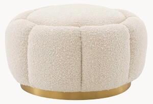 Pouf imbottito in bouclé fatto a mano Inger