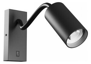 Faretto da parete SQUALLA VARIOSA 1xGU10/10W/230V nero