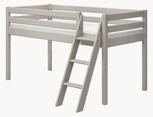 Letto medio per bambini in legno con scala inclinata Classic