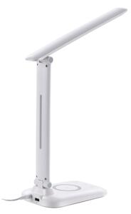 Immax 09107L - Lampada da tavolo LED dimmerabile con ricarica wireless QI LUMI LED/7W/230V bianco