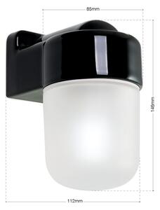 Orion - Lampada da parete OSTIA 1xE27/40W/230V nera