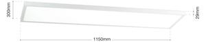 Orion - Pannello LED dimmerabile a montaggio superficiale DISC LED/40W/230V 2700/3000/4000K 115x30 cm bianco