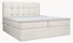 Letto boxspring fatto a mano con contenitore Space, H2