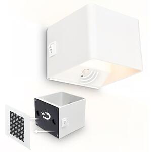 Briloner 3879016 - Lampada da parete ricaricabile a LED con sensore BORRA LED/1,5W/5V 3600 mAh, bianca