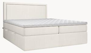 Letto boxspring fatto a mano con contenitore Rebecca, H2