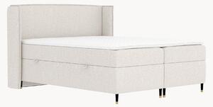 Letto boxspring fatto a mano con contenitore Segni, H4