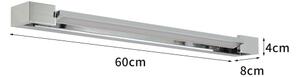 Brilagi-LED Specchio da bagno illuminato AQUA LINE LED/18W/230V 60 cm IP44 cromo lucido