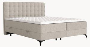 Letto boxspring fatto a mano con contenitore Annakie, H3