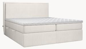 Letto boxspring con contenitore fatto a mano Kubric, H3