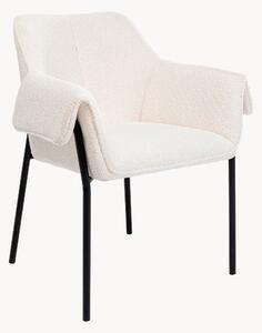 Set di 2 sedie da pranzo in bouclé con braccioli Bess