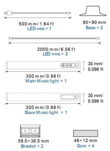 Globo 25895SH - SET 2x LED RGB Lampada da tavolo dimmerabile LED/2W/5V Wi-Fi Tuya