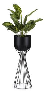 Vaso da fiori in metallo LOFT 56x20 cm nero