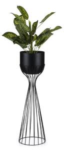 Vaso da fiori in metallo LOFT 68x20 cm nero