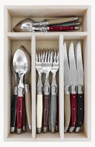 Set di 24 posate fatte a mano lucide Debutant, 6 persone