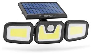 Riflettore LED solare con sensore 3xLED/3,3W/5V IP65