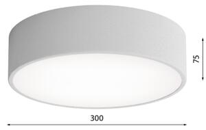 Brilagi - Plafoniera con sensore CLARE 2xE27/40W/230V diametro 30 cm grigio