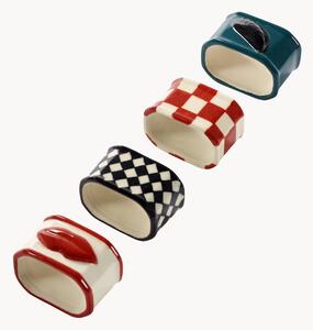 Set di 4 portatovaglioli in gres fatto a mano Les Objets Mouleversants