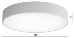 Plafoniera CLEO 4xE27/24W/230V d. 50 cm grigio