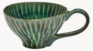Set di 2 tazze fatte a mano Verde Lanza