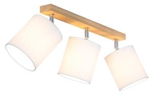 Spot-Light 56744374 - Faretto APRILLIA 3xE27/25W/230V rovere bianco