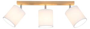 Spot-Light 56744374 - Faretto APRILLIA 3xE27/25W/230V rovere bianco