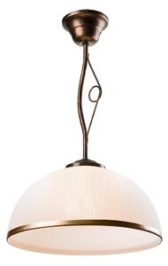 Lampadario a sospensione con supporto rigido RETRO 1xE27/60W/230V patina nera