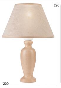 Lampada da tavolo AMFORA 1xE27/60W/230V beige/faggio