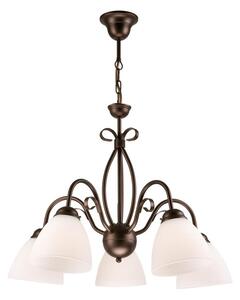 Lampadario a sospensione con catena ADELLE 5xE27/60W/230V