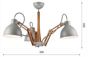 Plafoniera MARCELLO 3xE27/60W/230V da soffitto