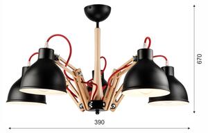 Plafoniera MARCELLO 5xE27/60W/230V da soffitto