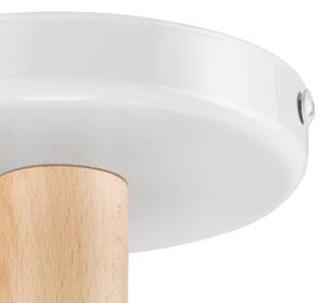 Plafoniera ELLIE 5xE27/60W/230V bianco/rovere
