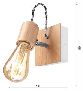 Lampada da parete GUSTAVO 1xE27/60W/230V