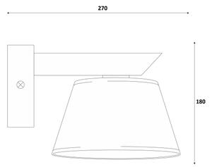 Lampada da parete ANTONIO 1xE14/40W/230V