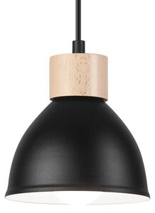 Lampadario a sospensione con filo NICO 3xE27/60W/230V nero